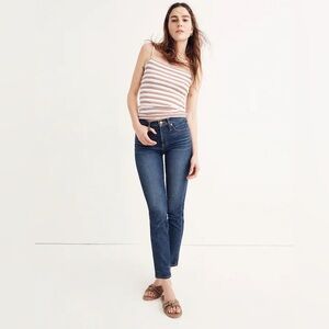 Madewell Dark Blue Slim Straight Jeans
